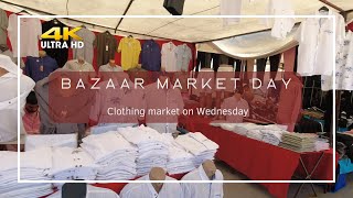 4K 🇹🇷 AlanyaAvsallar ❶ Bazaar Market Day  Clothing market on Wednesday turkiye bazaar market [upl. by Nnylasor]