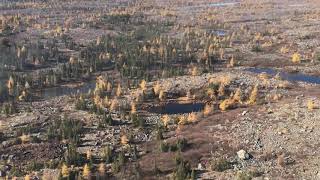 Flying over northern Quebec Caribou hunting [upl. by Enilecram]