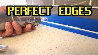 How to apply Silicone Caulking or Sealant and get perfect edges [upl. by Hagen414]