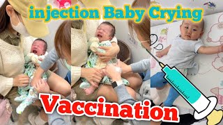 Baby Crying  💉 injection Baby Vaccination [upl. by Nnodnarb183]