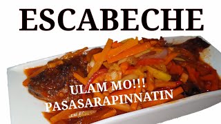 HOW TO COOK ESCABECHE RECIPE  FISH ESCABECHE  ESCABECHE [upl. by Drol]