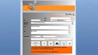 Quittung schreiben erstellen drucken Quittungssoftware Programm Quittungen [upl. by Sisak]