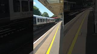 450 013 passing Raynes Park for London Waterloo 1A36 trainspotting southwesternrailway train [upl. by Stutsman314]