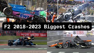 F2 Dallara F218 Biggest Crashes Fatal included [upl. by Milah]