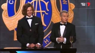 Nat Fyfe Wins AFL Brownlow Medal 2015 [upl. by Rodolphe]