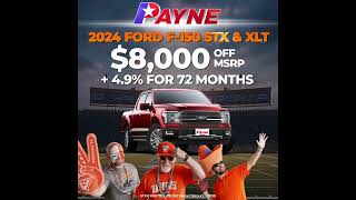 Get a 2024 Ford F150 STX or XLT 8000 OFF MSRP Payne Weslaco Ford  Weslaco Texas [upl. by Lovell]