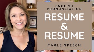 How to Pronounce RESUME amp RESUME  American English Heteronym Pronunciation Lesson [upl. by Ahsinam480]