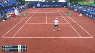 Carlos Berlocq vs Nicola Kuhn Breathtaking Rally [upl. by Jessie52]