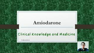 AmiodaronePaceroneCordarone  Indications Contraindications Caution and Side Effects [upl. by Matthia79]