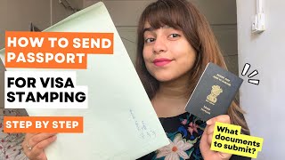 How to send passport for visa stamping  Two way courier service  VFS global [upl. by Ymrots435]