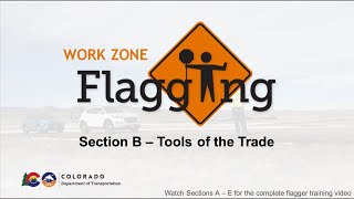 CDOT Flagger Training 2024 Section B [upl. by Yevi]