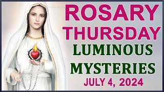 The Rosary Today I Thursday I July 4 2024 I The Holy Rosary I Luminous Mysteries [upl. by Gower786]