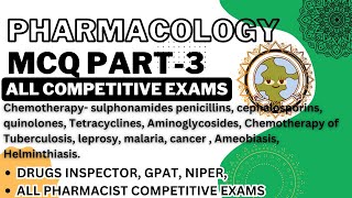 Pharmacology Test 3 Chemotherapy MCQ with answers [upl. by Eimoan]