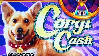 WMS  Corgi Cash  Slot Win  Slot Machine Bonus [upl. by Hilda]