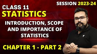 Concept of Economics and Significance of Statistics in Economics class 11  Chapter 1 Introduction [upl. by Knuth709]