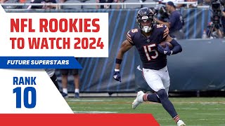 Top 10 NFL Rookies to Watch in 2024  Future Superstars [upl. by Hennie405]