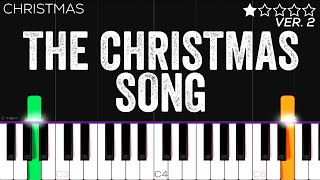 The Christmas Song Chestnuts Roasting On An Open Fire  EASY Piano Tutorial [upl. by Nohsyar]