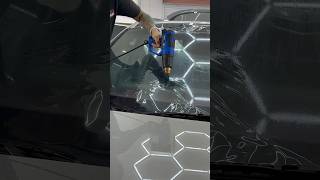 Window tint Shrinking Process custom marvel windowtint carwrapping [upl. by Carine186]