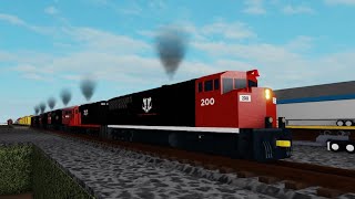 Wisconsin and Uppper Michigan Regions On The BNRR Roblox Fictional Trains [upl. by Yart]