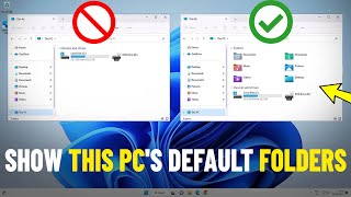 How To Set Default Folder View for all Folders Windows 11 amp Show This PCs default folders 📁🖥️ [upl. by Kalina]