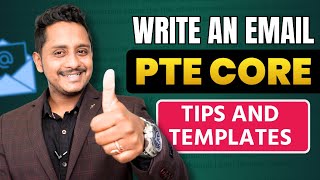 PTE Core Exam Write an Email  Tips and Template  Skills PTE Academic [upl. by Zetnod]