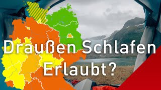 Wildcampen Teil 1  Was ist erlaubt – Outdoor Recht für Radreisen🏕️ Draußen Schlafen [upl. by Cece297]