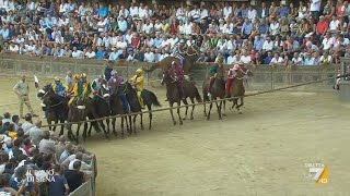 🐎 Palio di Siena 16 Agosto 2023 Oca  diretta La7 📺 Telecronaca Pierluigi Pardo 🎙️ [upl. by Tan453]