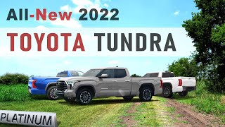 AllNew 2022 Toyota Tundra Platinum  New Renderings vs Official TRD Pro [upl. by Akiemahs]