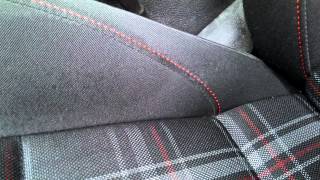 Removing fabric fuzz from GTI seats [upl. by Sihun924]