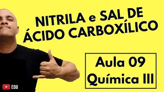 Nitrila e Sal de Ácido Carboxílico Identificação Nomenclatura e Classes  Aula 09 Química III [upl. by Burkhardt16]