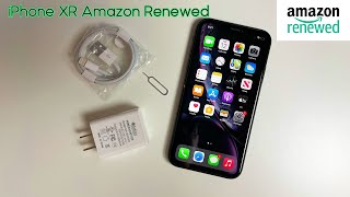 iPhone XR  Amazon Renewed  Unboxing and Quick Look [upl. by Anyel971]