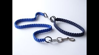 How to Make a Paracord Dog LeashCollarMultifunctional 5 in 1 DesignCobra Knot  Dog Training [upl. by Adok]