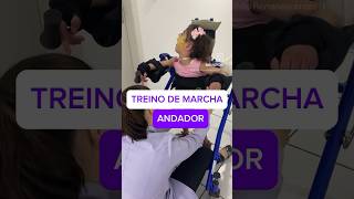 TREINO DE MARCHA NO ANDADOR  Laurinha fisioterapiainfantil neurodesenvolvimentoinfantil [upl. by Dis]