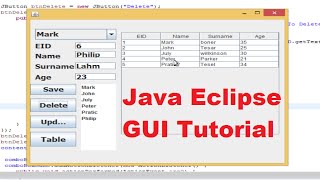 Java Eclipse GUI Tutorial 22  How to use JTabbedPane in Eclipse Java GUI [upl. by Nichani283]