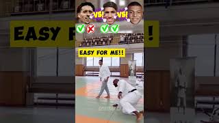 Mbappe vs Hakimi vs Marquinhos  Judo Battle 🥋😵 judo mbappe hakimi marquinhos [upl. by Gertrudis]