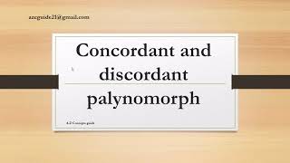 Concordant discordant palynomorphsreworking stratigraphic leak palynology AZ Concepts guide [upl. by Reviel]