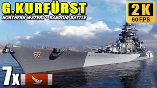 Battleship Großer Kurfürst  crushed the enemy with secondary weapons [upl. by Herstein865]