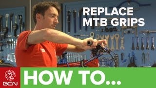 How To Change Mountain Bike Grips [upl. by Annuhsal678]