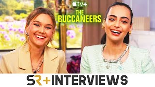 The Buccaneers Interview Imogen Waterhouse amp Aubri Ibrag On Jinny And Lizzys Friendship [upl. by Tap886]