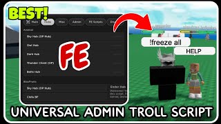 FE  Universal Admin Trollin Script  ROBLOX SCRIPTS  Super OP Trolling Script Hub [upl. by Nnoj]