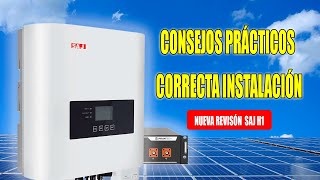 Tutorial completo Instalación inversor solar híbrido SAJ H1 paso a paso [upl. by Zelten130]