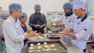 Bakery training Nepal  how to make burger bun  bakery items  kathmandu nepal [upl. by Asia]