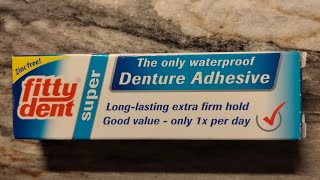 fittydent denture adhesive shocking fittydentdentureadhesive denturewearer dentures [upl. by Noffihc]