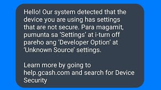 how to fix gcash cant open devloper option at unknown source settings  gcash unknown sources [upl. by Drawe943]