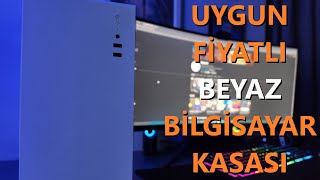 Uygun Fiyatlı ve Beyaz Bilgisayar Kasası  Turbox V200 👊 Çok Şık Görünüyor 😎 [upl. by Nhabois]