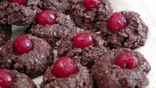 Chocolate Cherry Thumb Print Cookies  Recipe by Laura Vitale  Laura in the Kitchen Ep 165 [upl. by Emmuela]