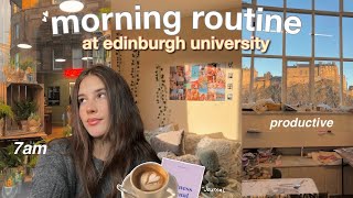 7AM PRODUCTIVE MORNING ROUTINE at edinburgh uni motivating [upl. by Norrej]