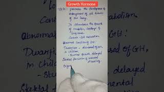 Endocrinology  Growth Hormone growthhormone endocrinology shorts viral neet [upl. by Nyladnarb]