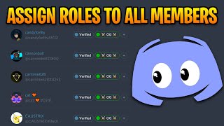 Mass Assign Roles on Discord  Assign Roles in Bulk [upl. by Yevreh]