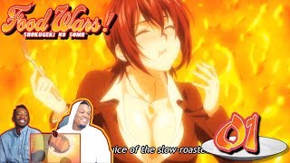 A COOKING ANIME Food Wars Shokugeki No Soma  Episode 1  Reaction [upl. by Heim]